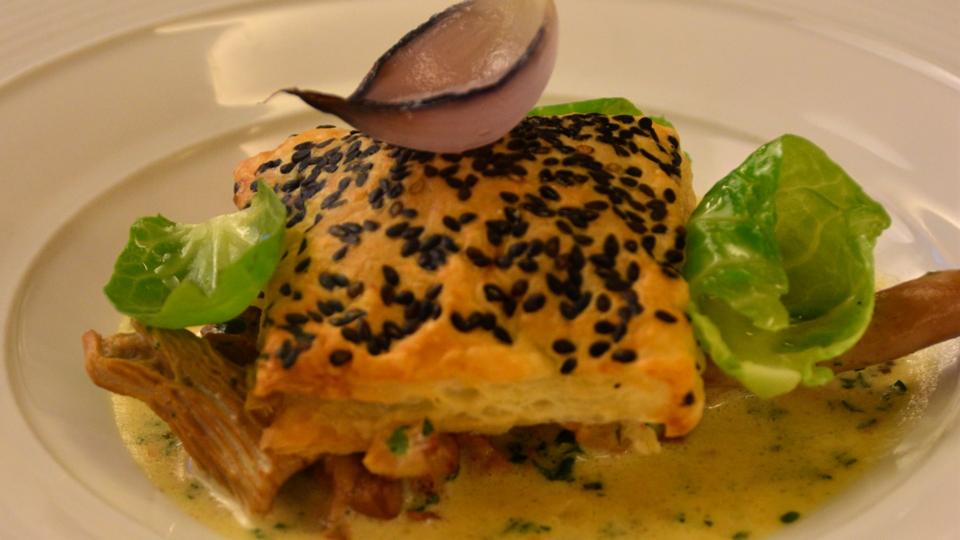 Feuilleté aux chanterelles