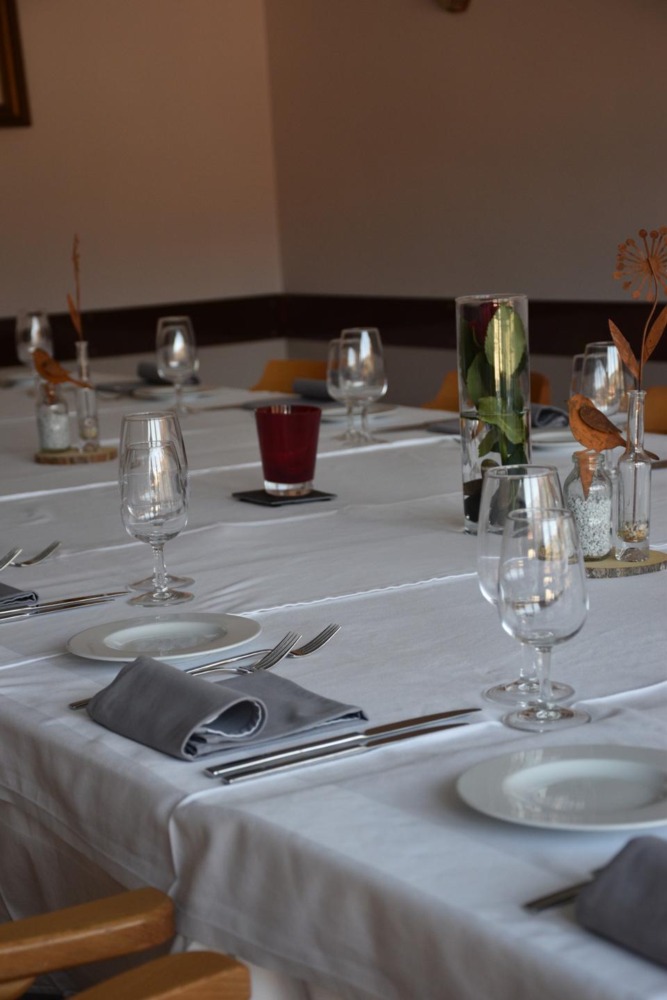Le dressage d'une table de banquet